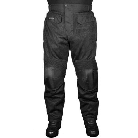 Ligamar Black Stinger Mesh Motorcycle Pants – Breathable Riding Gear