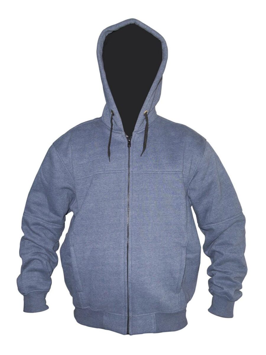 Ligamar Motorcycle Zip-Up Hoodie – Protective Riding Sweatshirt