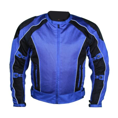Ligamar Blue Summer Mesh Motorcycle Jacket – Lightweight Riding Gear